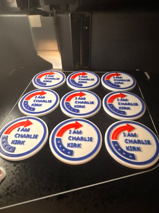 Free Charlie Kirk Memorial Badge (Limit 2 per Household)